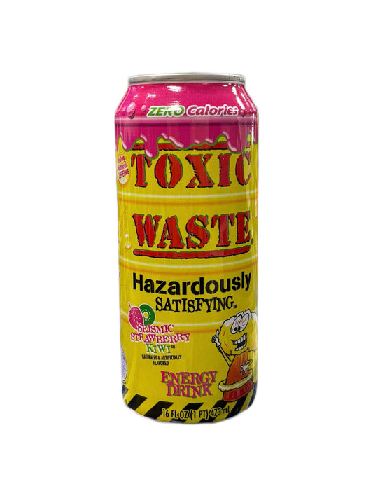 Toxic Waste Seismic Strawberry Kiwi Energy Drink 473ML - Extreme Snacks