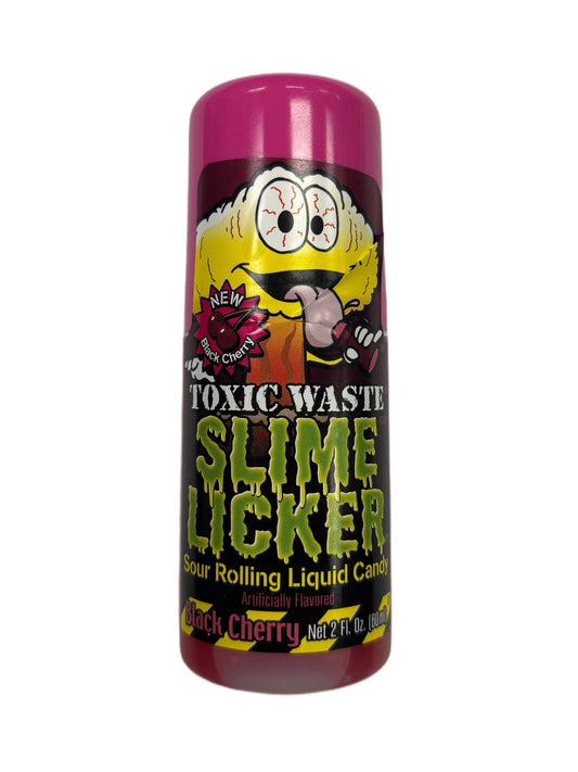 Toxic Waste Slime Licker Black Cherry - Sour Apple 2OZ - Extreme Snacks