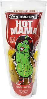 Van Holten’s Hot Mama Jumbo Pickle In A Pouch - Extreme Snacks