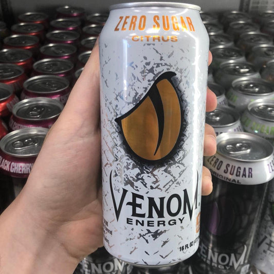 Venom Zero Sugar Citrus Energy Drink - Extreme Snacks