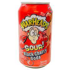 Warheads Sour Black Cherry Soda - 355mL - Extreme Snacks