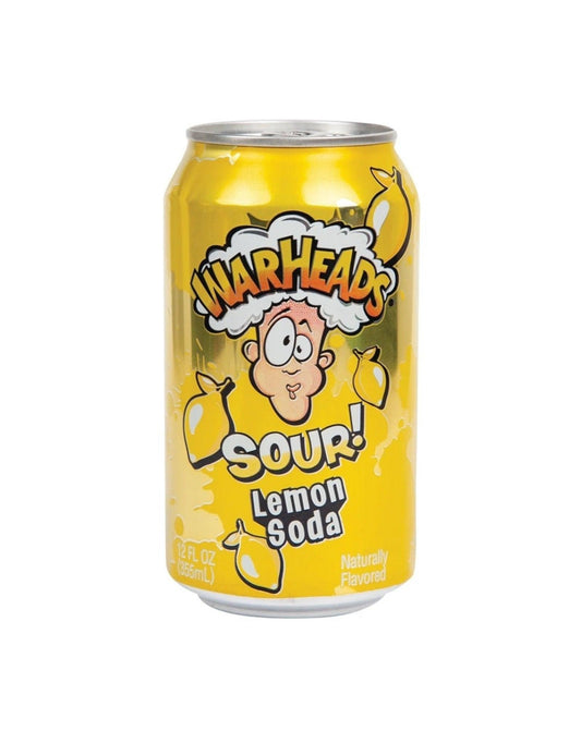 Warheads Sour Lemon Soda - 355mL - Extreme Snacks