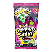 Warheads Sour Popping Candy 3 Fruity Flavors - 21G - Extreme Snacks